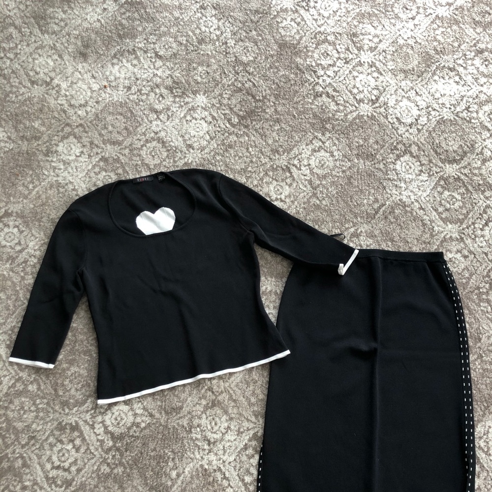 Cyrus 2-piece knit top & skirt